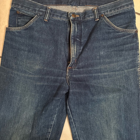 Vintage Blue Bell Wrangler Denim Jeans Straight Fit 36x32 Diamond W - Picture 5 of 8